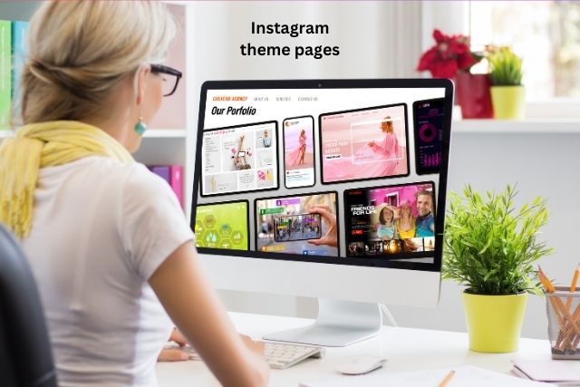 Instagram theme pages